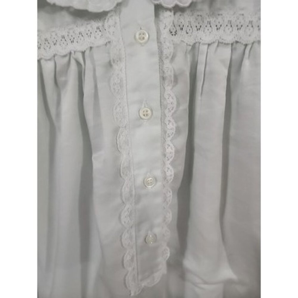 Beautiful Bridal‎ Mint Green Satin Nightgown with Pink Embroidery Vintage Dress - Picture 2 of 16